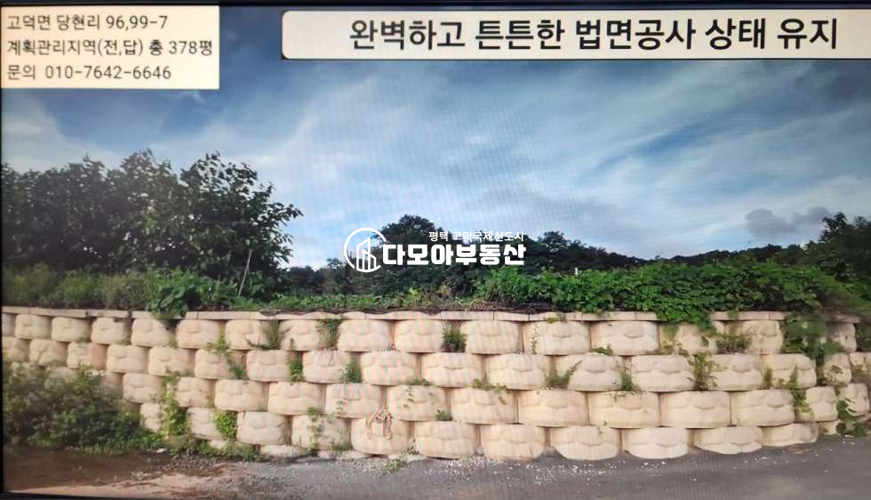 경기 평택시 고덕면 당현리 고덕신도시 인근 당현리 계획관리 토지 매매 매매 매물번호 10500 사진 1