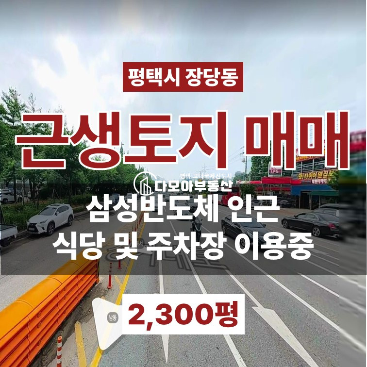 경기 평택시 장당동 삼성반도체 맞은편 , 시세이하, 근생 및 주차장부지 매매 매물번호 10444 사진 1